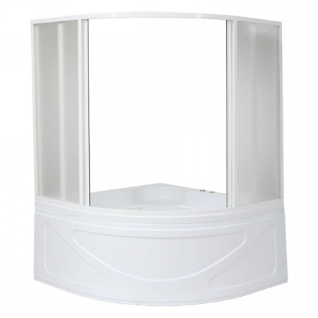Шторка для ванны раздвижная Bas Хатива пластик (6 ств.) фото
