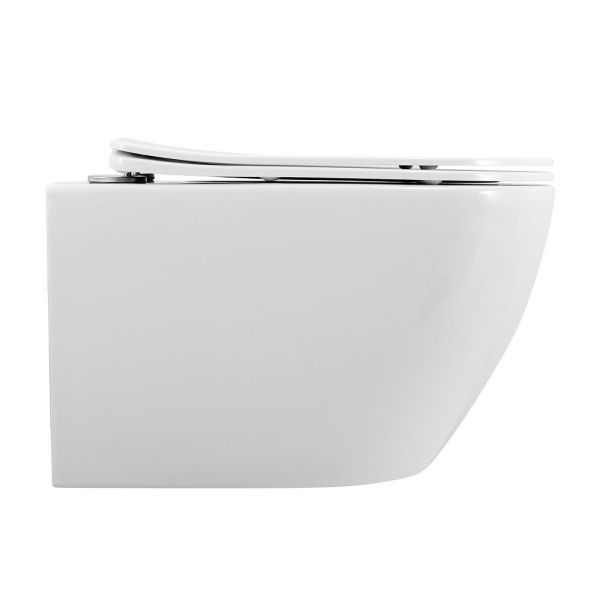 Унитаз подвесной безободковый Art&Max Sanremo AM026CHR/SC с сиденьем фото