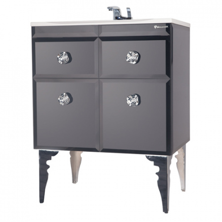 Тумба под раковину Bellezza Луссо-65 черная фото