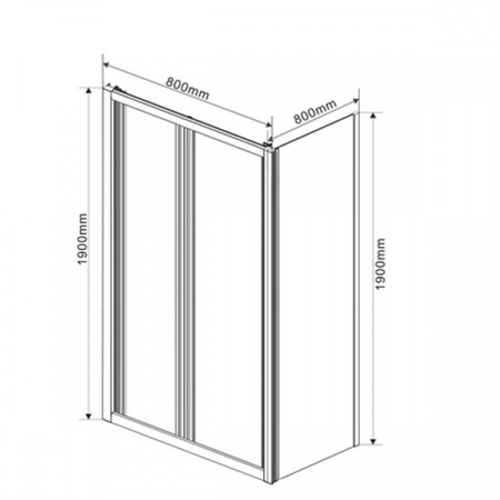 Душевой уголок Vincea Garda VSR-1G8080CH шиншила фото