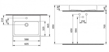 Накладная раковина Bocchi Milano 1376-001-0126 белая фото