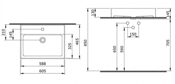 Накладная раковина Bocchi Milano 1376-001-0126 белая фото