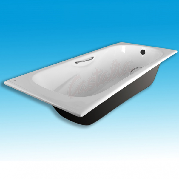 Чугунная ванна Castalia Paola 170x75 с ручками фото