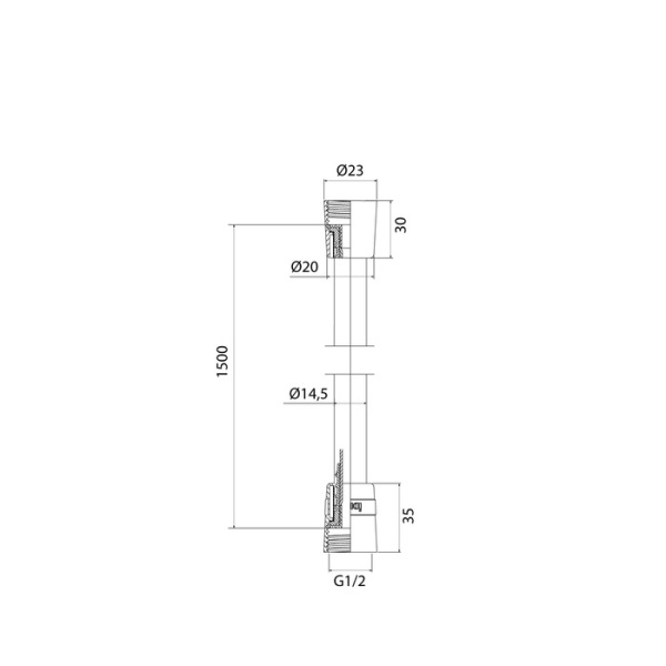 Шланнг для душа Iddis Optima Home OPH15GLi19 графит матовый фото