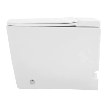 Унитаз приставной с импульсным смывом Abber Rechteck AC1213P с сиденьем микролифт фото