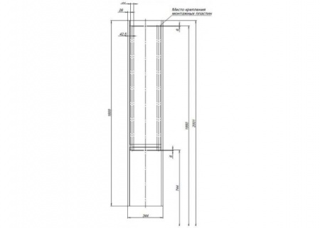 Шкаф-пенал Aquanet Клио 35 00195723 фото