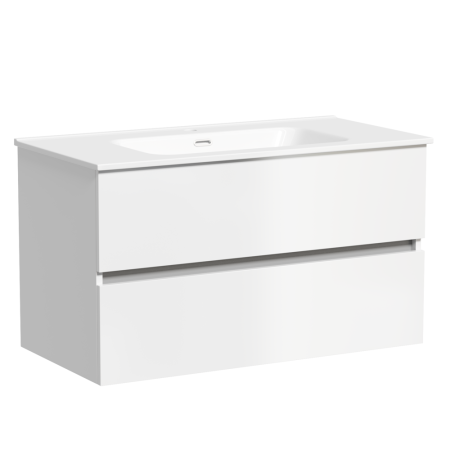 Тумба под раковину Sancos Urban UR90W белый глянец фото