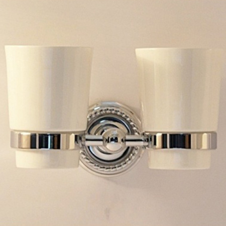 Двойной стакан для зубных щеток Magliezza Kollana 80506-cr фото