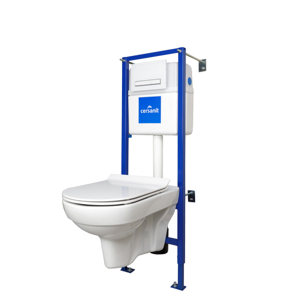 Комплект подвесной унитаз с инсталляцией Cersanit City S-SET-CITYC/LPRO/S-DL/WG-w фото