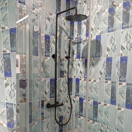 Душевая система Paini Cox 78PZ689TH Черный матовый фото