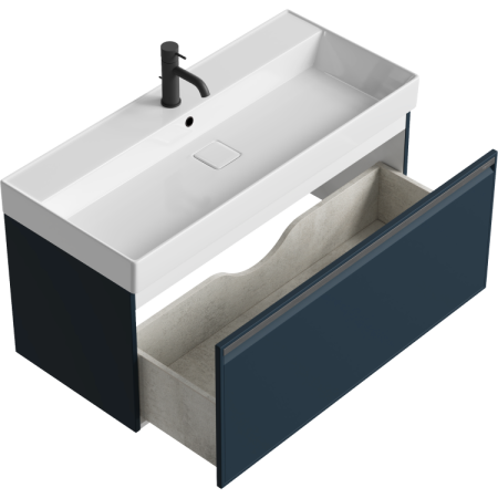 Тумба под раковину Aqwella Pure 100 PUR0110GRM серая фото