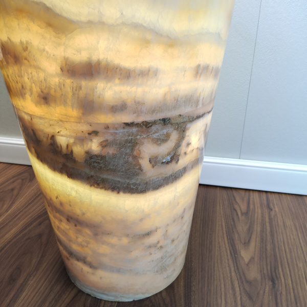 Раковина напольная из оникса Yellow ON-01343 (45*45*90) фото