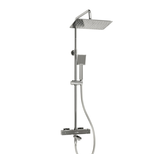 Душевая система (стойка) с термостатом WasserKRAFT Thermo A199.069.141.087.CH хромоникель фото