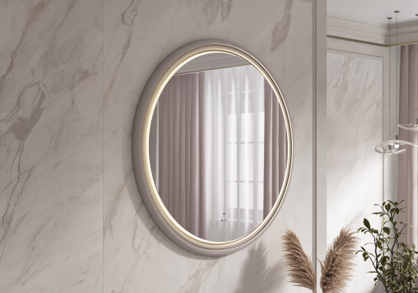 Зеркало с подсветкой, сенсорным выключателем EQUIL Шадэ 85 zkSHADE.LED.D85-46 85x85 fvfhjr фото