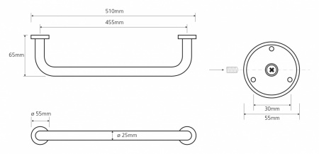 Поручень Bemeta Omega 102307052 фото