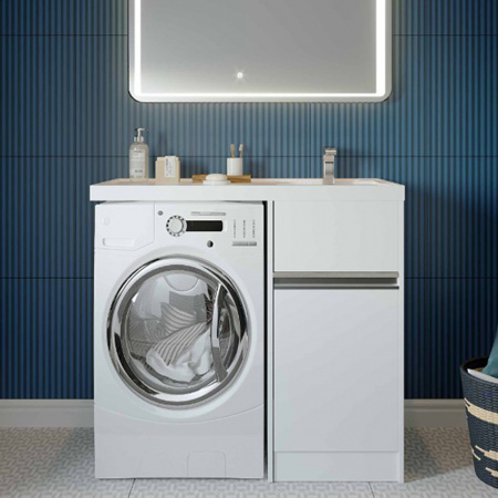 Тумба под стиральную машину Акватон Лондри 1A236001LH010 105 см фото