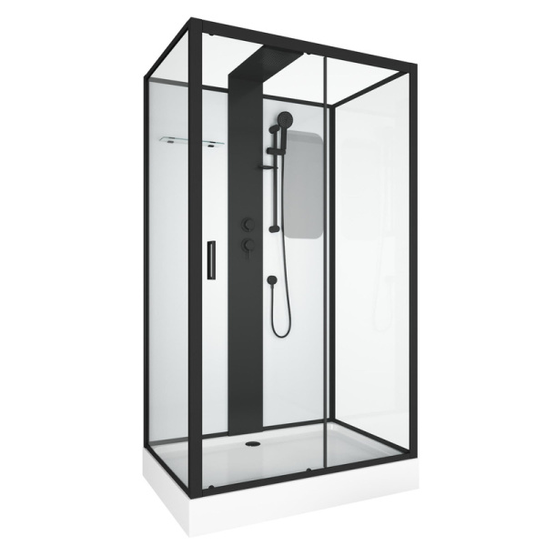 Душевая кабина Grossman Elegans GR252QLR 120x80 черная фото