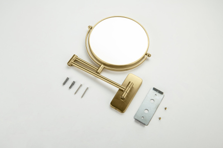 Косметическое зеркало для ванной Timo Saona 13076/20 Золото шлифованное фото