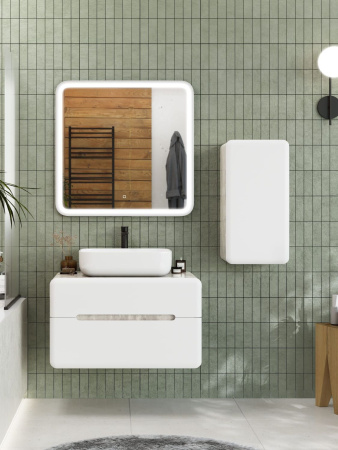 Тумба под накладную раковину Art&Max Genova AM-Genova-800-2C-SO-CH бетон хафит фото