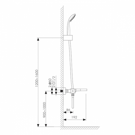 Термостатический смеситель для ванны с душем Kaiser Star 02022 фото