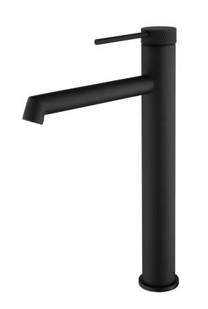 Высокий смеситель для раковины Vincea Rim VBF-2RM2MB черный матовый фото