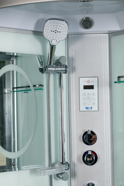 Душевая кабина Weltwasser WW500 Halle 804 80x80 с крышей/с пультом/гидромассажем фото