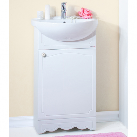 Тумба с раковиной Бриклаер Лючия 50 белая фото
