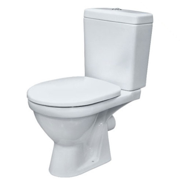 Унитаз-компакт напольный Rosa Неро Люкс 441661 с сиденьем с микролифтом фото