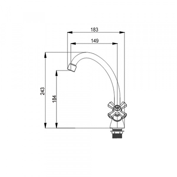Смеситель для кухни Raiber Classic R2001 фото