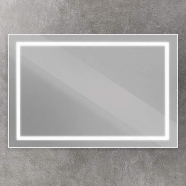 Зеркало с подсветкой и сенсорным выключателем BelBagno SPC-KRAFT-1200-800-SENS-AL 120x80 сатин фото