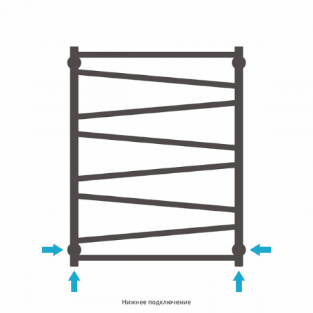 Полотенцесушитель водяной Сунержа Сирокко 80х60 00-0253-8060, хром фото