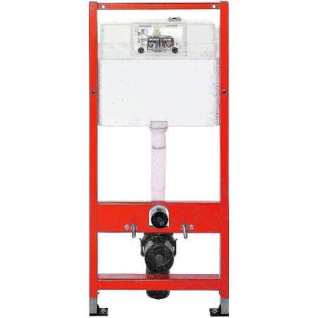 Инсталляция для подвесного унитаза Tece Base 9400413 с белой кнопкой смыва фото