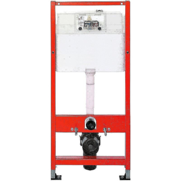 Инсталляция для подвесного унитаза Tece Base 9400413 с белой кнопкой смыва фото