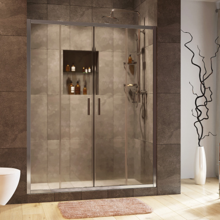 Душевая дверь WasserKRAFT Lippe 45S45 160 см серебристая фото