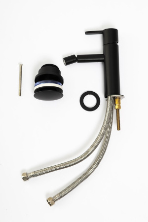 Смеситель для биде Cezares Leaf LEAF-BSM-NOP Чёрный матовый фото