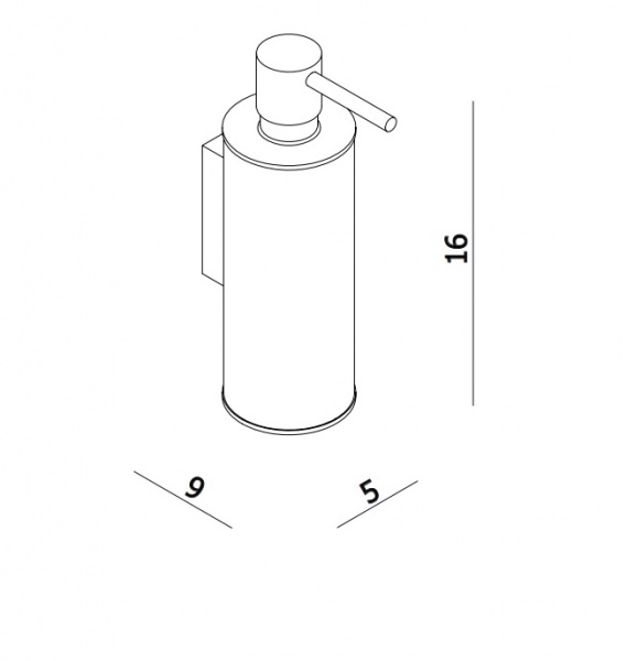 Дозатор для жидкого мыла Omnires Uni UN10720/OGL золото фото