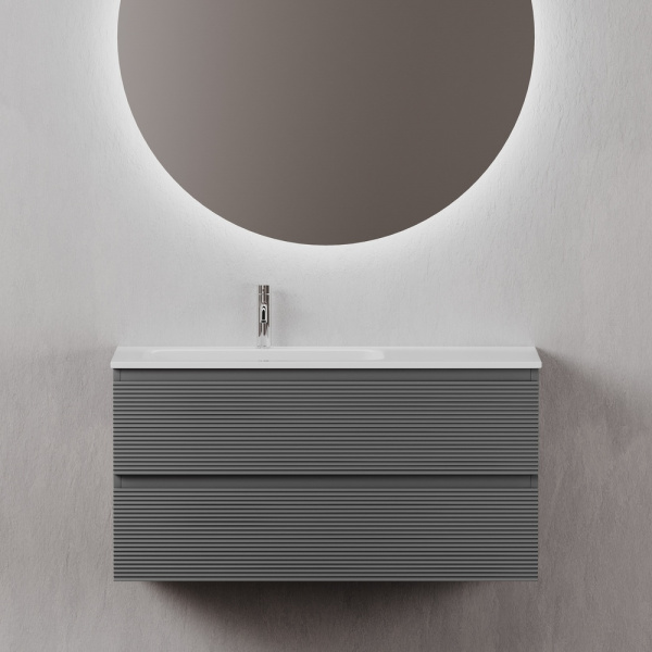 Тумба под раковину Sancos Folk FL100LGS Grey soft фото