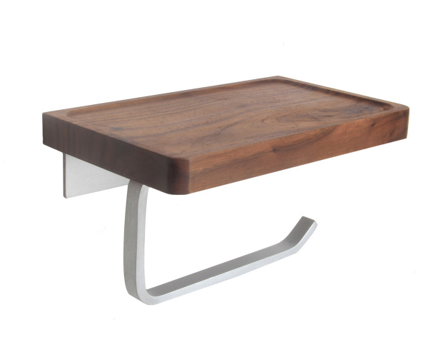 Держатель для туалетной бумаги с полочкой Bronze de Luxe Forest 10705C хром матовый фото