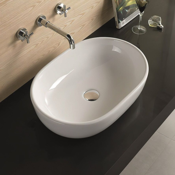 Накладная раковина Art&Max AM-5006-X 48x35 белая фото