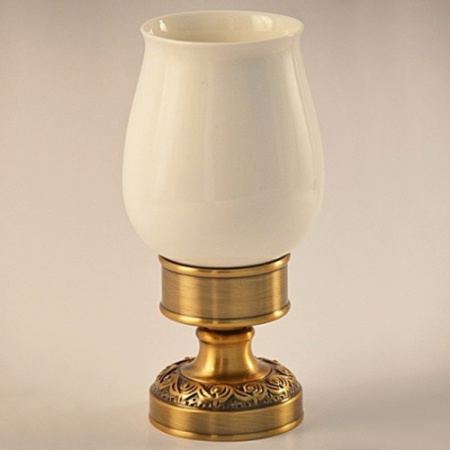 Стакан для зубных щеток настольный Magliezza Fiore 80107-br фото