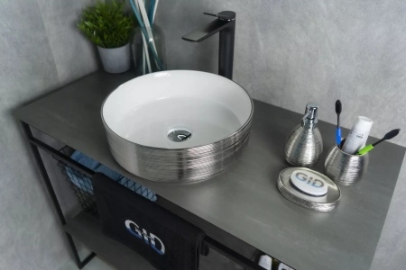 Накладная раковина GID Luxe Line D1357h131 36х36 фото