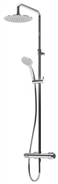 Душевая система (стойка) с термостатом Cezares Leaf LEAF-CDA-23-01 хром фото