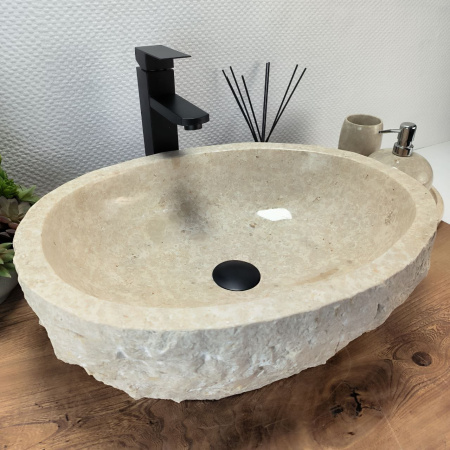 Раковина из мрамора Marble Cream MC-69258 50x40x15  фото