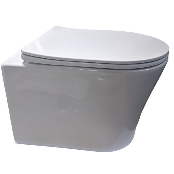 Унитаз подвесной безободковый Cerutti SPA Adige Aria CT7837 с сиденьем фото