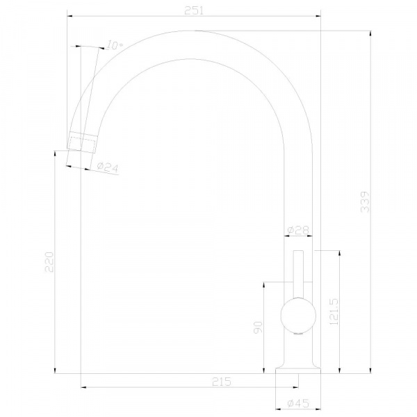 Смеситель для кухни Rossinka X X25-23U фото