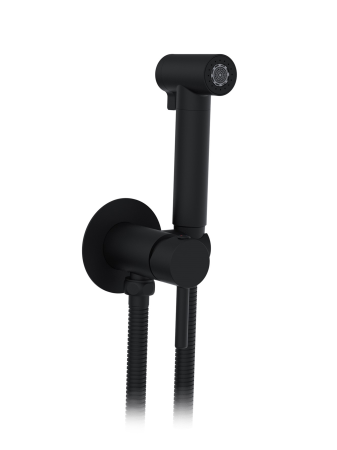 Гигиенический душ со смесителем AltroBagno Модерн (Modern) ALTROBAGNOModern060119MB черный матовый фото