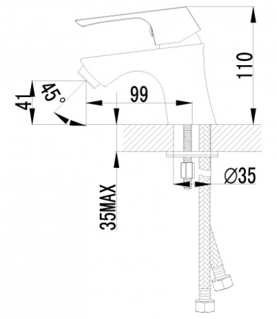Смеситель для раковины Lemark Unit LM4556C фото