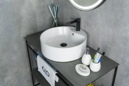 Накладная раковина GID 9008В 46х46 фото