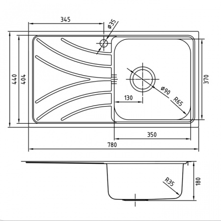 Мойка кухонная Iddis Arro ARR78SRi77 фото