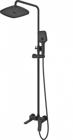 Душевая система Esbano GEMINI (DS-MB) черная матовая фото